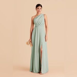 Birdy Grey One-Shoulder Sage Green Bridesmaid Dress